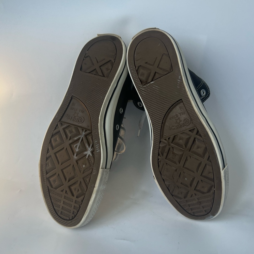 Converse All Star Men’s High-Top Leather Dark Gray Sneakers - 8.5 - Picture 8 of 10